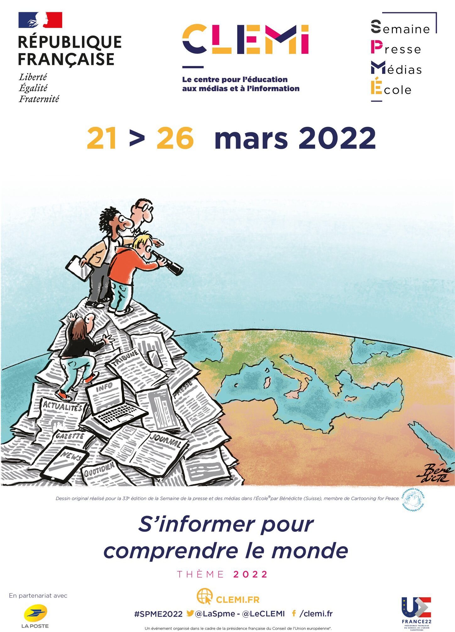 Semaine de la presse et des médias à l'École du 21 au 26 mars 2022 - CDI - Collège Albert Camus